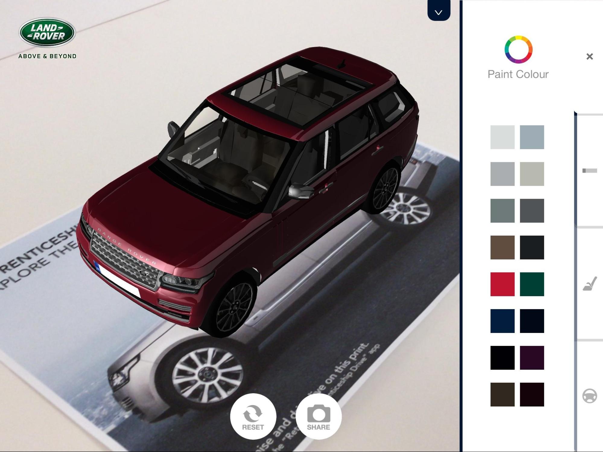 Advanced rendering — AR automotive configurator
