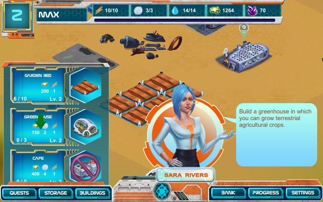 Midcore systems — futuristic game UI and building systems
